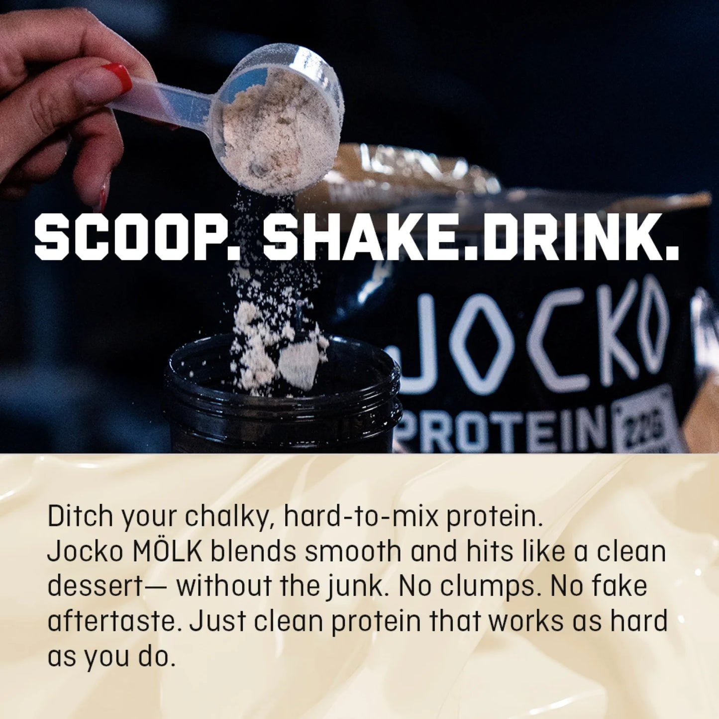 Jocko Mölk Vanilla Protein Powder, 21 Servings