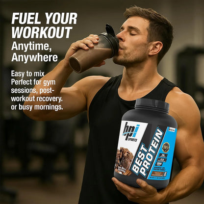 Best Protein Powder, 100% Whey Blend for Muscle Growth & Recovery, Chocolate Brownie, 5.1 Lbs (69 Servings)