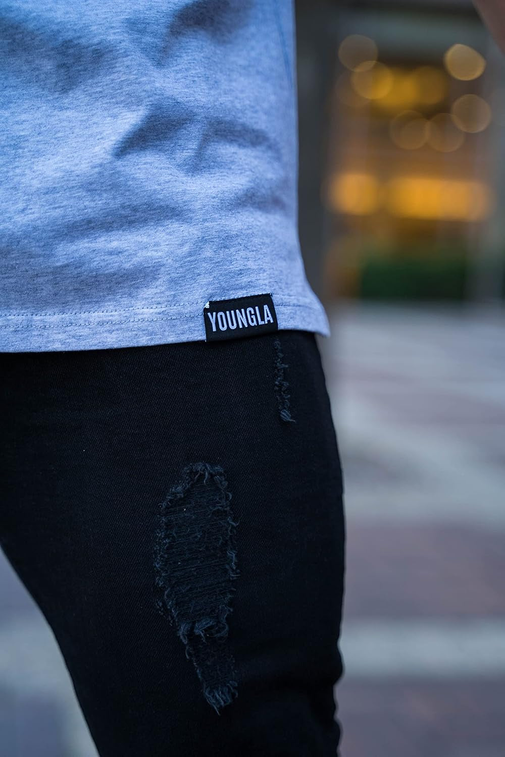 Mens Minimalist Fitted T-Shirts | Long Drop Cut Tee | Workout Gym 411