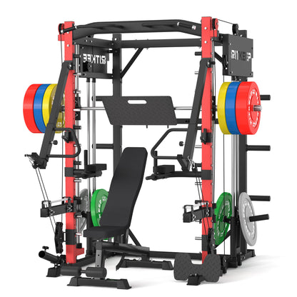 PMAX-4750 Dual Plate Loaded Squat Exercise Machine Gym Equipment Package