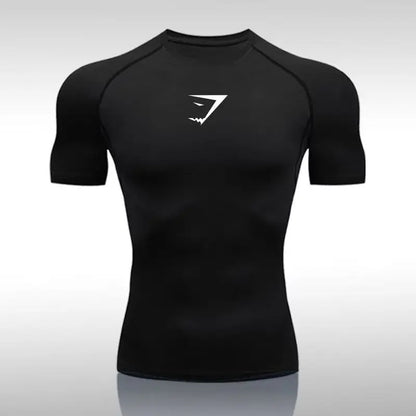 2025 Men Superhero Fitn round Ne Qui Dry Tight T-Irt Men'S Casual Comfortable Breathable Ort Sve Polyester Gym Irt