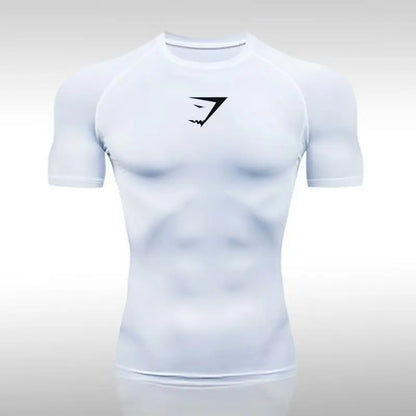 2025 Men Superhero Fitn round Ne Qui Dry Tight T-Irt Men'S Casual Comfortable Breathable Ort Sve Polyester Gym Irt