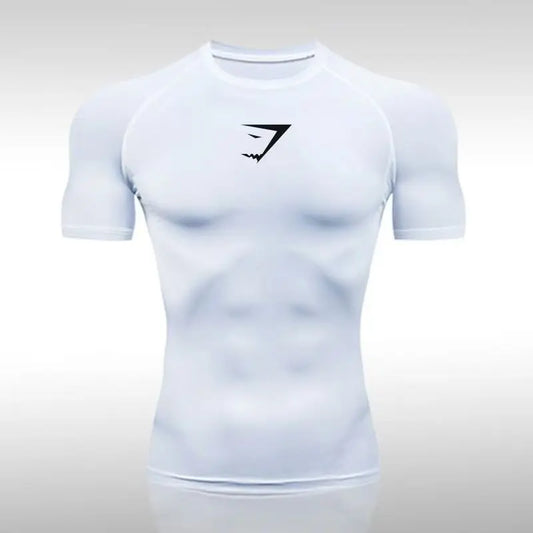 2025 Men Superhero Fitn round Ne Qui Dry Tight T-Irt Men'S Casual Comfortable Breathable Ort Sve Polyester Gym Irt
