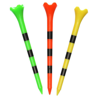 Pride Performance 3-1/4" Striped Fruit Mix Plastic Golf Tee, 25 Count
